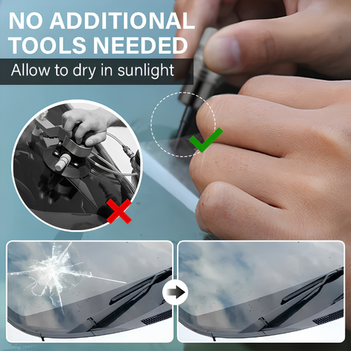 Oaklora GlassFix — Windshield Chip & Crack Repair Kit